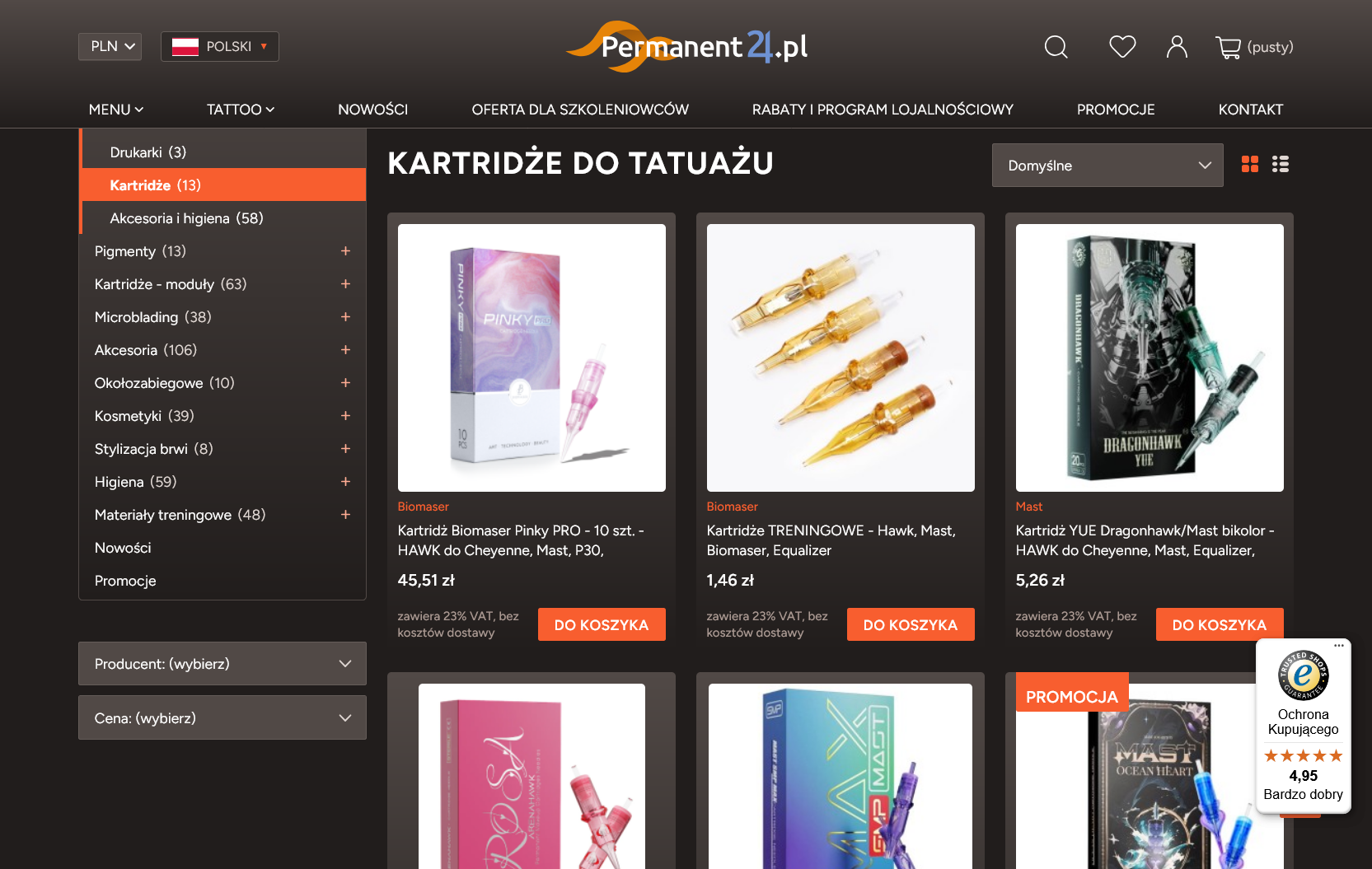 Kartridże do tatuażu - jakie rozmiary i typy warto mieć w swoim studio?