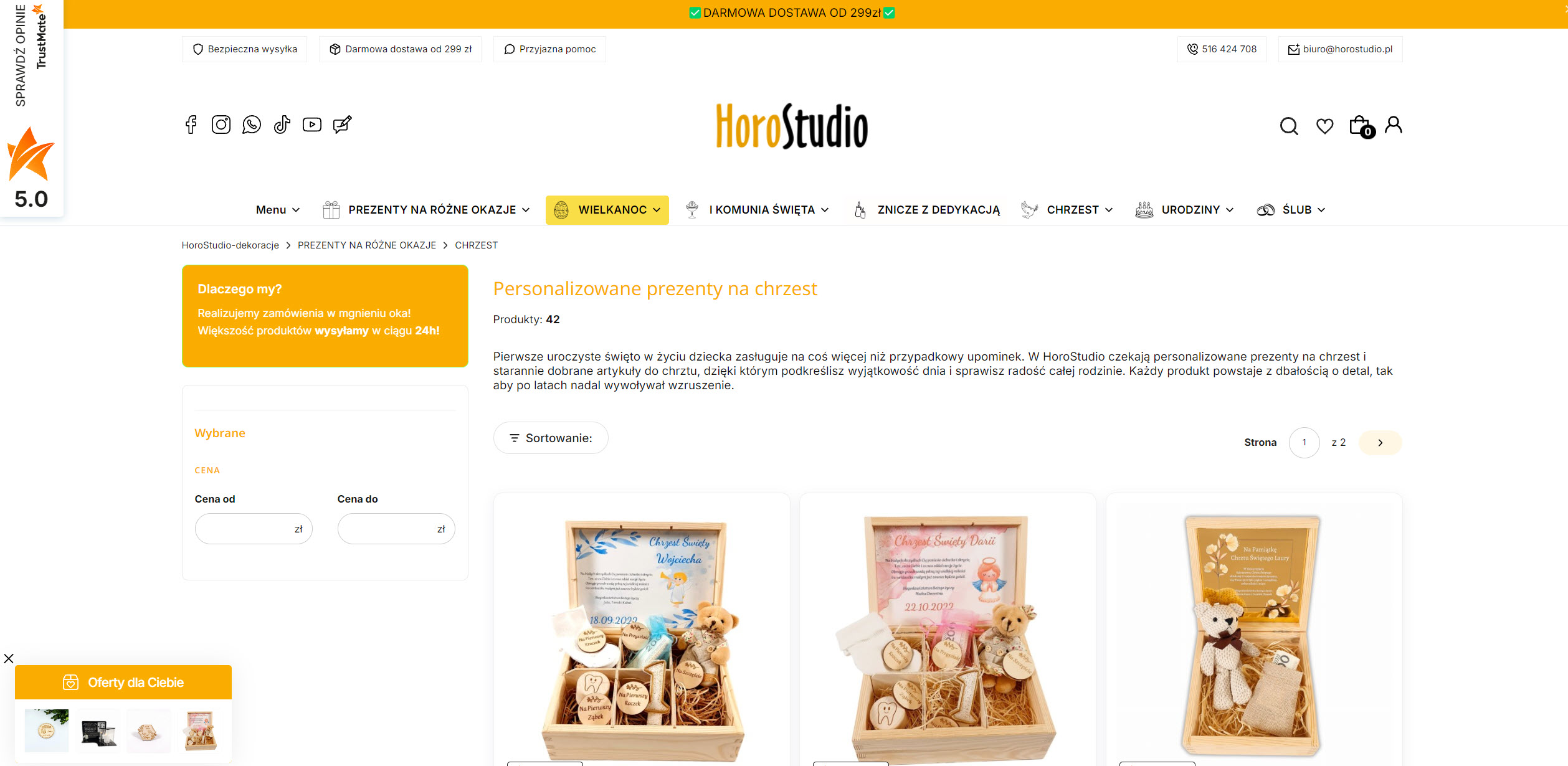 Najlepsze personalizowane prezenty na chrzest - inspiracje od chrzestnych, dziadków i bliskich