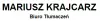 Logo Mariusz Krajcarz - Tłumacz Przysięgły języka niderlandzkiego