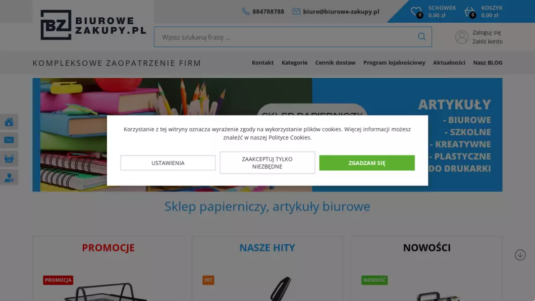 Zrzut ekranu strony